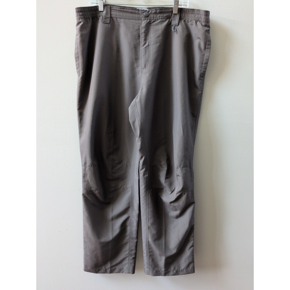 Field & Stream Mens Pants Size XL‎ Gray Elastic Waist Quick Dry Hiking Fishing